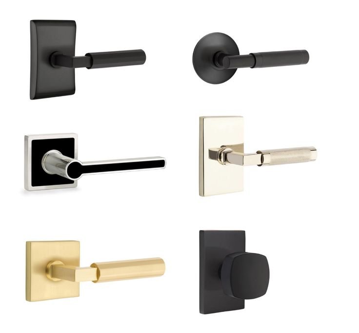 Assortment of modern door handles